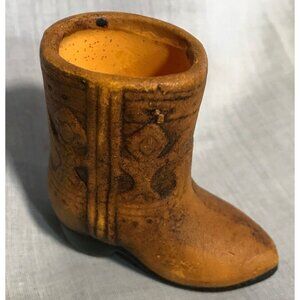 Cowboy Boot Toothpick Holder Decoration Western  2.5 X 2.5" Vintage Rustic